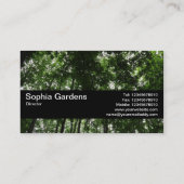 Carte De Visite Bande de texture V2 - Canopée de bois 01 (Dos)
