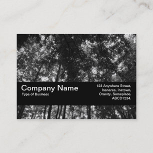 Carte De Visite Bande de texture V2 - Canopée de bois 01 BW