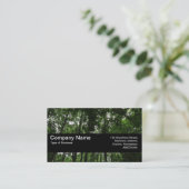 Carte De Visite Bande de texture V2 - Canopée de bois 02 (Debout devant)