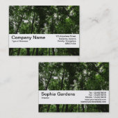 Carte De Visite Bande de texture V2 - Canopée de bois 02 (Devant / Derrière)