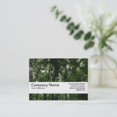 Carte De Visite Bande de texture V2 - Canopée de bois 02 (Debout devant)