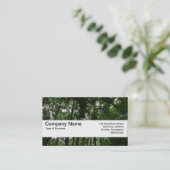 Carte De Visite Bande de texture V2 - Canopée de bois 02 (Debout devant)