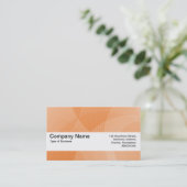 Carte De Visite Bande de texture V2 - Courbes orange (Debout devant)
