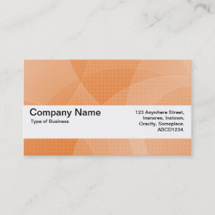 Carte De Visite Bande de texture V2 - Courbes orange