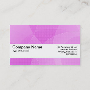 Carte De Visite Bande de texture V2 - Courbes violettes