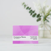 Carte De Visite Bande de texture V2 - Courbes violettes (Debout devant)