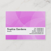 Carte De Visite Bande de texture V2 - Courbes violettes (Dos)