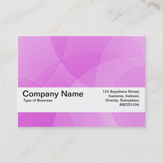 Carte De Visite Bande de texture V2 - Courbes violettes (Devant)