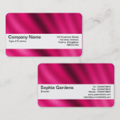 Carte De Visite Bande de texture V2 - Dégradé de Crimson (Devant / Derrière)