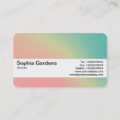 Carte De Visite Bande de texture V2 - Dégradé Y, M, B, R, Dark Bus (Dos)