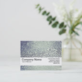 Carte De Visite Bande de texture V2 - Droplets d'eau sur verre 01 (Debout devant)
