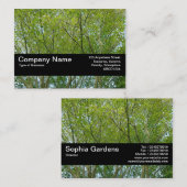 Carte De Visite Bande de texture V2 - Érable japonais (Devant / Derrière)