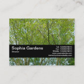 Carte De Visite Bande de texture V2 - Érable japonais (Dos)