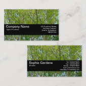 Carte De Visite Bande de texture V2 - Érable japonais (Devant / Derrière)