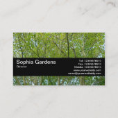 Carte De Visite Bande de texture V2 - Érable japonais (Dos)