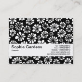 Carte De Visite Bande de texture V2 - Fleurs (Dos)