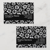 Carte De Visite Bande de texture V2 - Fleurs (Devant / Derrière)