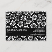 Carte De Visite Bande de texture V2 - Fleurs (Dos)