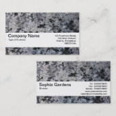 Carte De Visite Bande de texture V2 - Fleurs de broyage (Devant / Derrière)