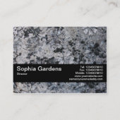 Carte De Visite Bande de texture V2 - Fleurs de broyage (Dos)
