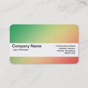 Carte De Visite Bande de texture V2 - Grn, Jaune, Rouge