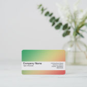 Carte De Visite Bande de texture V2 - Grn, Jaune, Rouge (Debout devant)