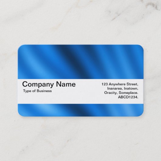 Carte De Visite Bande de texture V2 - indigo Gradient (Devant)