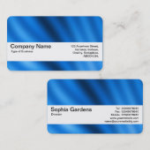 Carte De Visite Bande de texture V2 - indigo Gradient (Devant / Derrière)