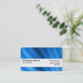 Carte De Visite Bande de texture V2 - indigo Gradient (Debout devant)