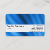 Carte De Visite Bande de texture V2 - indigo Gradient (Dos)