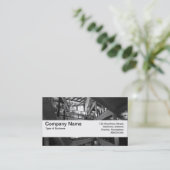 Carte De Visite Bande de texture V2 - Intérieur moderne (Debout devant)