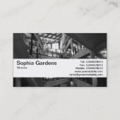 Carte De Visite Bande de texture V2 - Intérieur moderne (Dos)