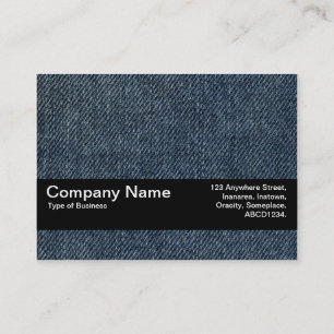 Carte De Visite Bande de texture V2 - Jeans bleus anciens