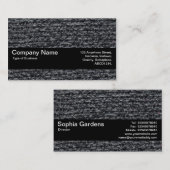 Carte De Visite Bande de texture V2 - Jumper laineux 03 (Devant / Derrière)