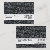 Carte De Visite Bande de texture V2 - Jumper laineux 03 (Devant / Derrière)
