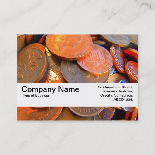 Carte De Visite Bande de texture V2 - La couleur de l'argent (Devant)