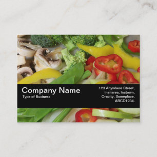 Carte De Visite Bande de texture V2 - Légumes à frire 02