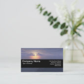 Carte De Visite Bande de texture V2 - lever/coucher du soleil (Debout devant)