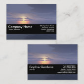 Carte De Visite Bande de texture V2 - lever/coucher du soleil (Devant / Derrière)
