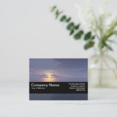 Carte De Visite Bande de texture V2 - lever/coucher du soleil (Debout devant)