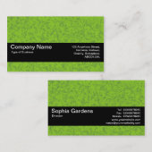 Carte De Visite Bande de texture V2 - Marbre vert (Devant / Derrière)