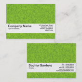 Carte De Visite Bande de texture V2 - Marbre vert (Devant / Derrière)