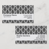 Carte De Visite Bande de texture V2 - Motif de Damas (Devant / Derrière)