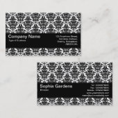 Carte De Visite Bande de texture V2 - Motif de Damas (Devant / Derrière)