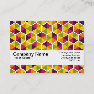 Carte De Visite Bande de texture V2 - motif Hexagon 01