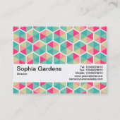 Carte De Visite Bande de texture V2 - motif Hexagon 02 (Dos)