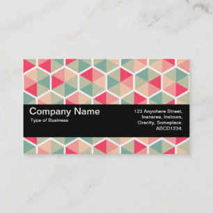 Carte De Visite Bande de texture V2 - motif Hexagon 04