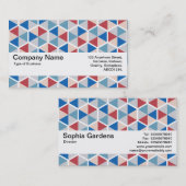 Carte De Visite Bande de texture V2 - motif Hexagon 05 (Devant / Derrière)