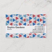 Carte De Visite Bande de texture V2 - motif Hexagon 05 (Dos)