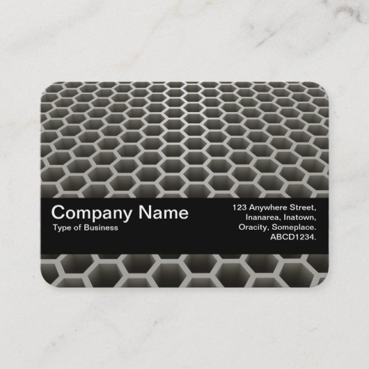 Carte De Visite Bande de texture V2 - Perspective de peigne de mie (Devant)